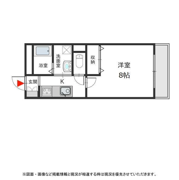 南壱番館(1K/1階)の間取り写真