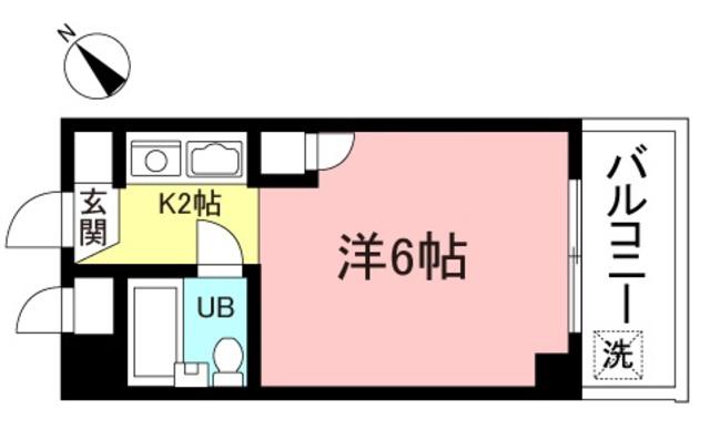 ディジィ川崎(1K/4階)の間取り写真