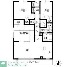 サンプレイス(3LDK/3階)の間取り写真