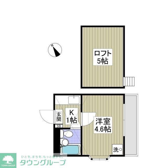 オリーブ(1K/2階)の間取り写真