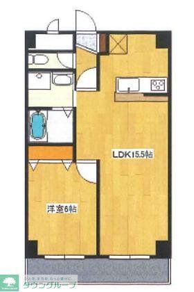 ピュアエルモア(1LDK/3階)の間取り写真