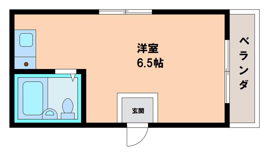 ペーシェンス(ワンルーム/3階)の間取り写真