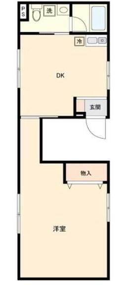 GLANZ GLANZ(1DK/5階)の間取り写真