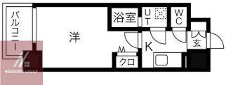 ワールドアイ都島駅前(1K/8階)の間取り写真