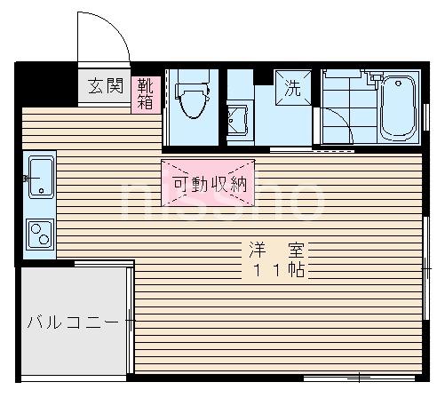 MAISON TOSHI(ワンルーム/1階)の間取り写真