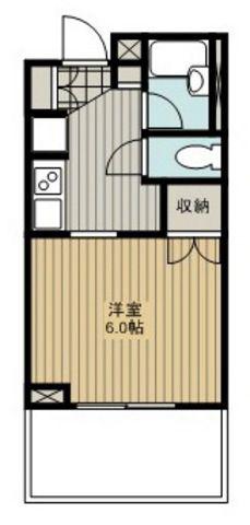 レジディア川崎(ワンルーム/12階)の間取り写真