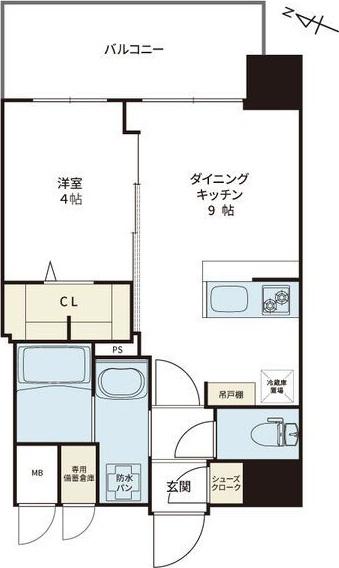 NEコート甲南町(1LDK/2階)の間取り写真