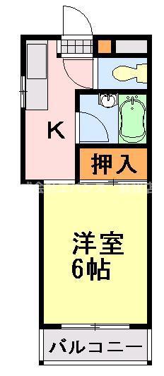 メゾンセキセイ(1K/3階)の間取り写真