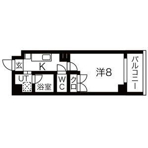 アールズヒルズ社台(1K/1階)の間取り写真