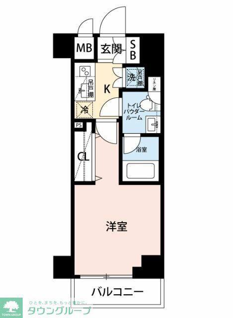 マイナビSTAYモンターニュ武蔵小杉(1K/3階)の間取り写真