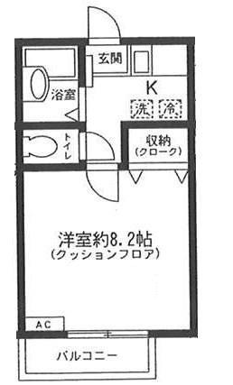 メゾンプラネット(1K/2階)の間取り写真
