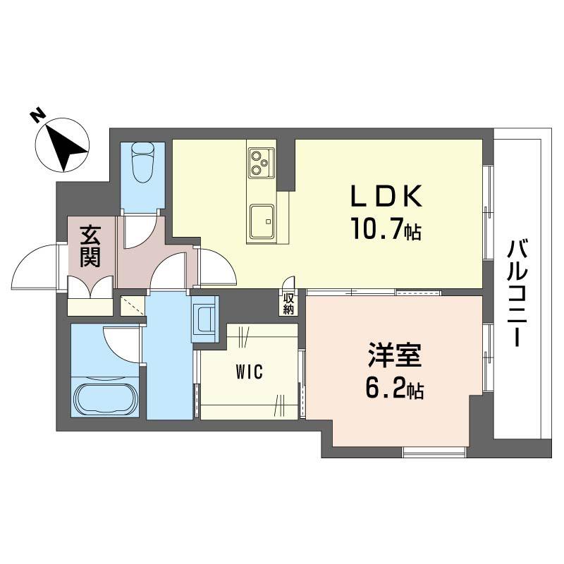 ベルヴェデーレ(1LDK/3階)の間取り写真