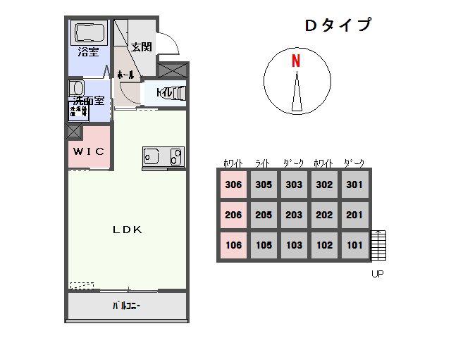 セント・ル・モラル(1DK/1階)の間取り写真