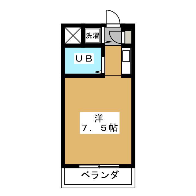 ハーミット西村(ワンルーム/2階)の間取り写真