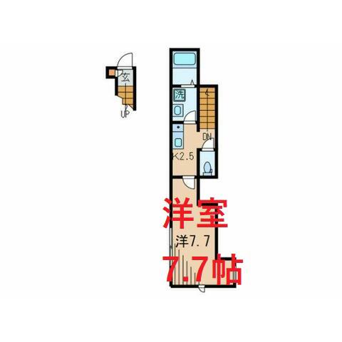 ヴェルメ西品川(1K/2階)の間取り写真