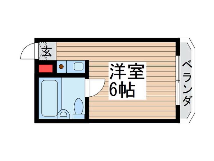 千代田カレッジビラ(ワンルーム/3階)の間取り写真