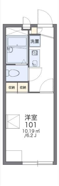レオパレス大貫(1K/2階)の間取り写真