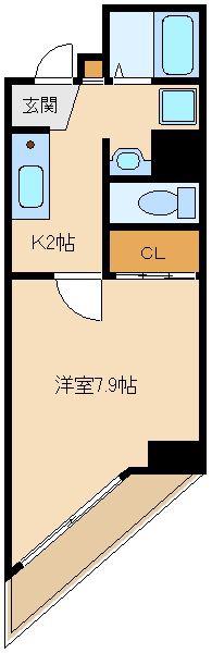 SOHJU(1K/6階)の間取り写真