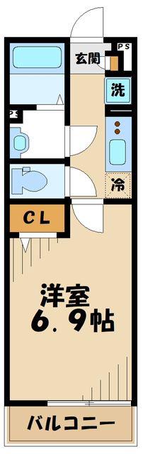 リブリ・豊田(1K/2階)の間取り写真