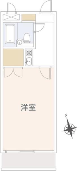 マシャンブル川口(1K/3階)の間取り写真