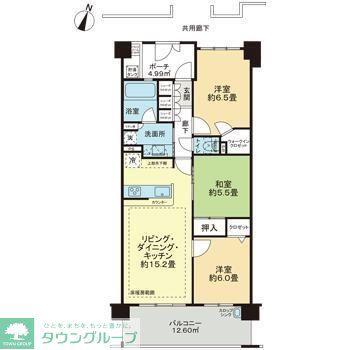 ブリリアンコート・エアリス(3LDK/7階)の間取り写真