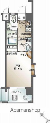 エンクレスト天神III(1K/7階)の間取り写真