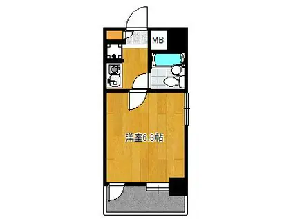 朝日プラザ博多Vターミナルスクエア(1K/5階)の間取り写真