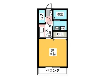 マリエマナ(1K/1階)の間取り写真