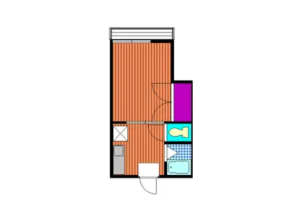 グリーンヒルズ本郷台A(1K/2階)の間取り写真