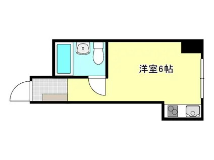 チサンマンション広島(ワンルーム/5階)の間取り写真
