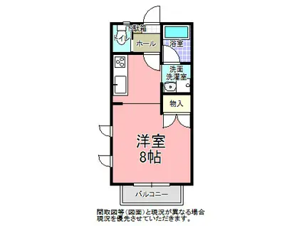 DUO・COURT・NEMOTO(ワンルーム/1階)の間取り写真