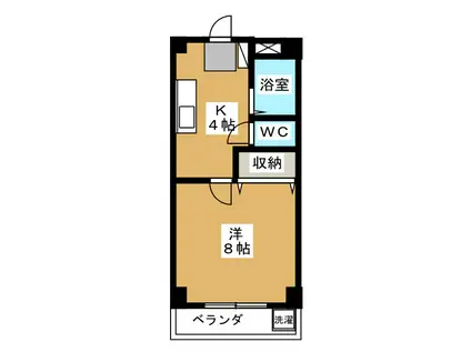 川嶋コーコ(1K/3階)の間取り写真