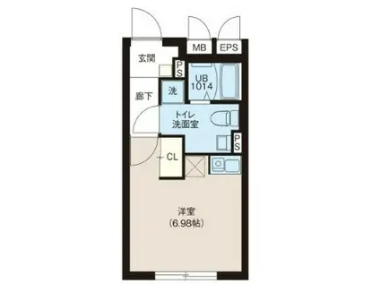 レピュア早稲田レジデンス(ワンルーム/3階)の間取り写真