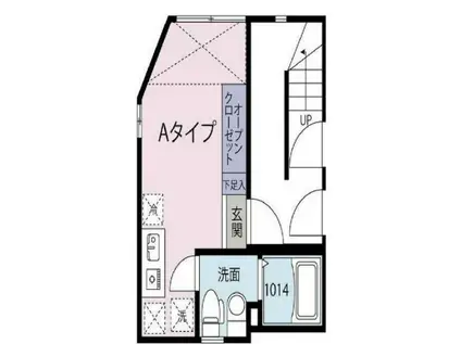 CICADA NAKANO(ワンルーム/4階)の間取り写真