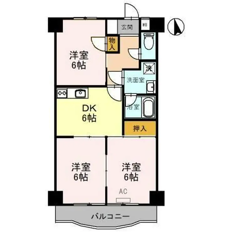 ヒルクレスト東大宮 5階階 間取り