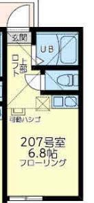 ユナイト上星川コントルノ(ワンルーム/2階)の間取り写真
