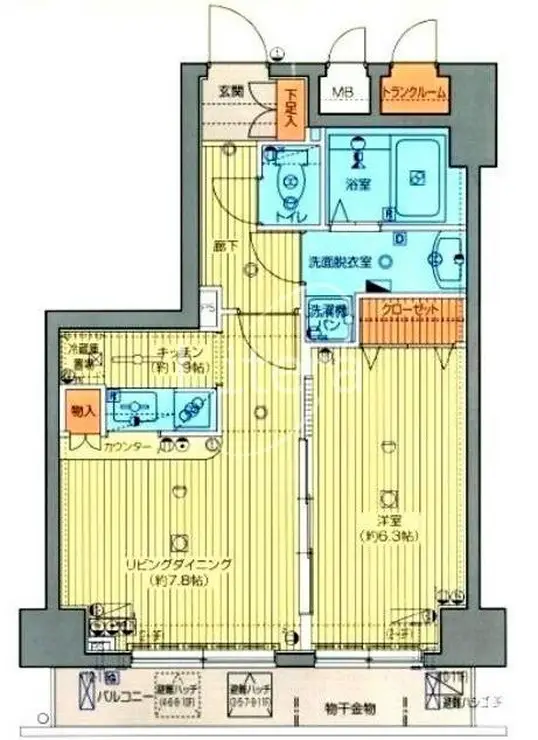 グランド・ガーラ日本橋茅場町 2階階 間取り