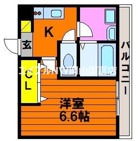 一番館瀬戸(1K/1階)の間取り写真