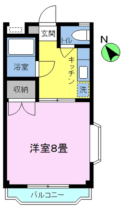 グリーンヒル橘 2階階 間取り