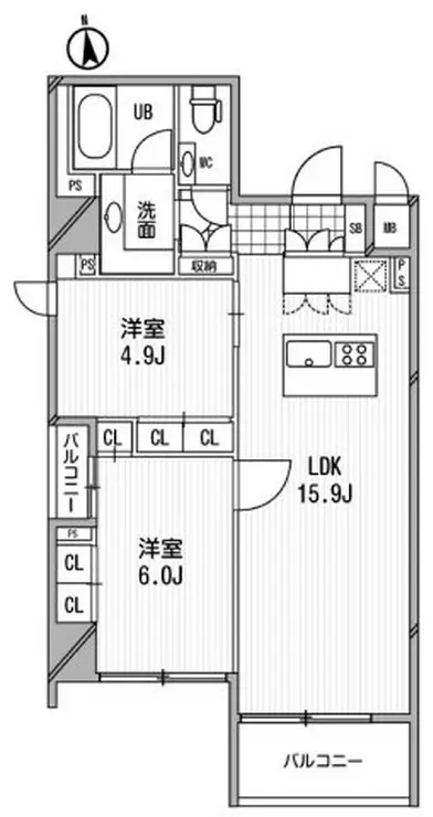 アーデン芝公園 14階階 間取り