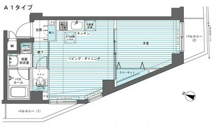 エルミタージュ板橋本町 1階階 間取り