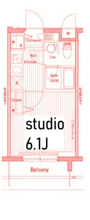 ガーラ・グランディ横濱桜木町 6階階 間取り
