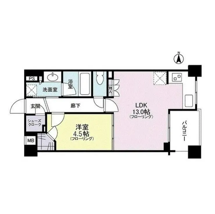 クレアホームズ新宿百人町 3階階 間取り