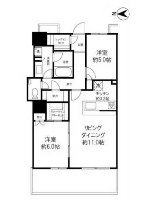 浅草タワー 20階階 間取り