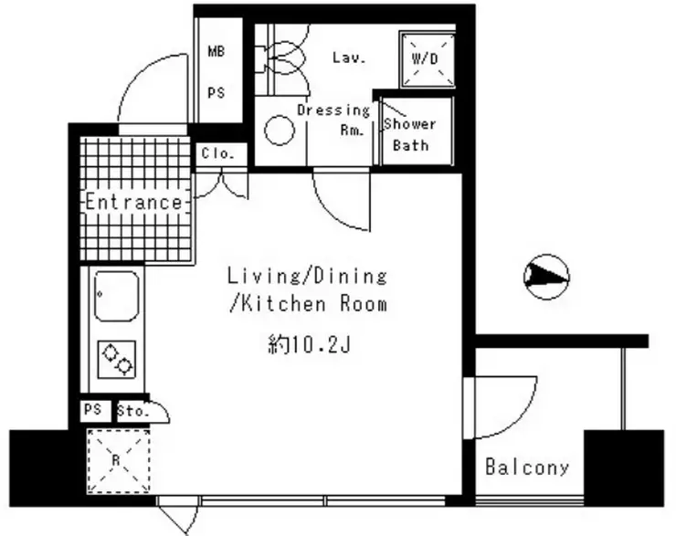 パークアクシス渋谷神南 4階階 間取り