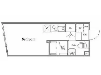 PASEO 明大前(ワンルーム/4階)の間取り写真