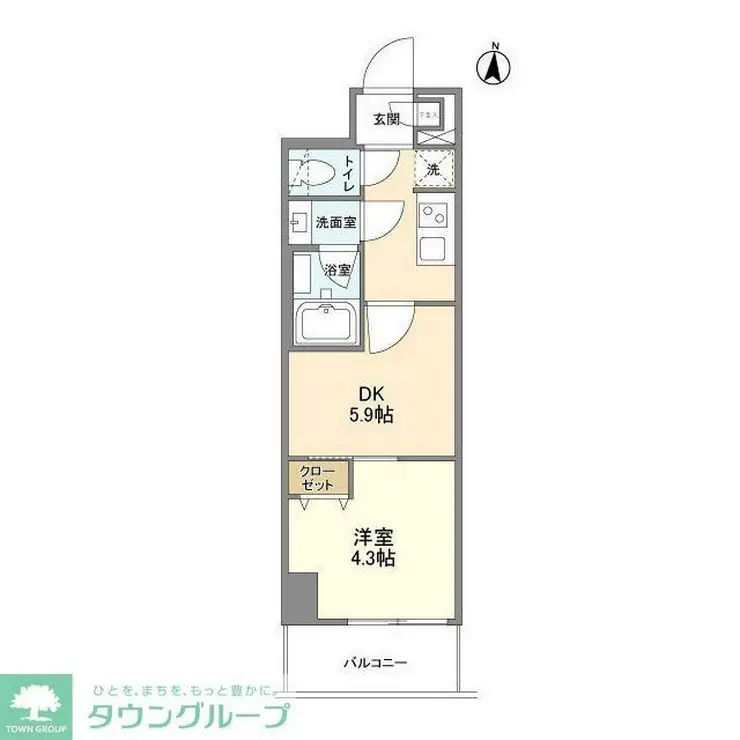 レオパレスシリウス戸田 3階階 間取り