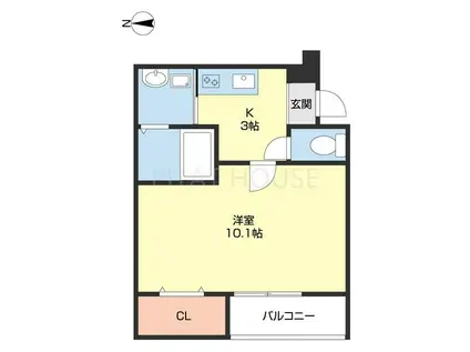 フジパレス和歌山黒田II番館(1K/1階)の間取り写真