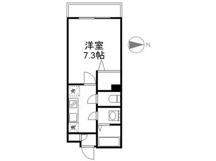 グランデュール ボヌール(1K/3階)の間取り写真