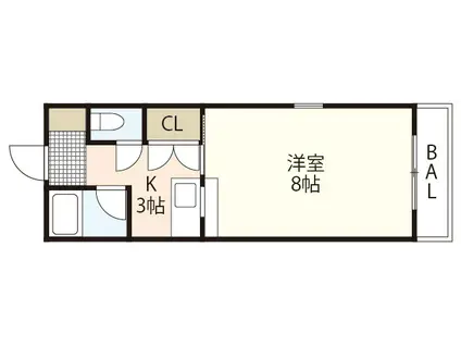 ARCナカシマ壱番館(1K/5階)の間取り写真